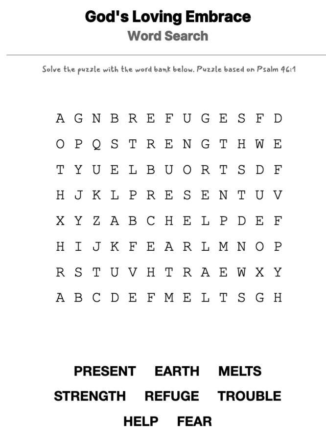 The Right Stuff word-search